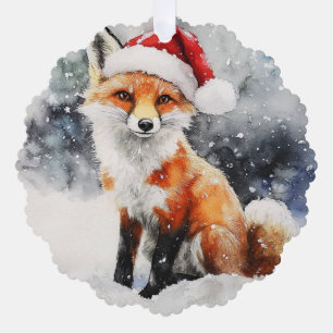 Woodland Fox Paper Ornament Kaart