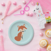 Woodland Fox Papieren Bordje (Feest)