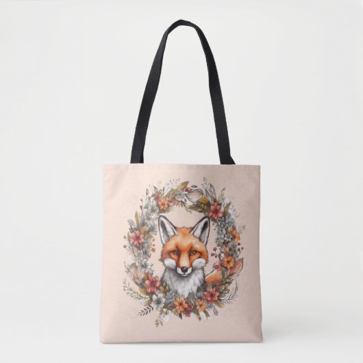 Woodland Fox Shoulder Bag Tas Peach Sinaasappel (Voorkant)