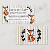 Woodland Fox & White Birch Trees Boek aanvragen Informatiekaartje (Voorkant / Achterkant)