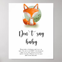 Woodland Fox - Zeg geen baby
