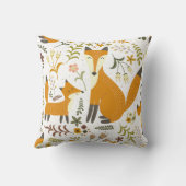 Woodland Foxes Kussen (Achterkant)