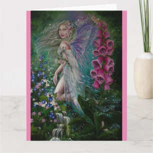 Woodland Foxglove Fairy wenskaart Kaart