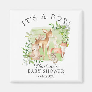 Woodland Friends Baby shower Favor Magnet Magneet