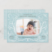 Woodland Friends Faire-part de naissance Boy (Devant / Derrière)