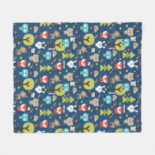 Woodland Friends Fleece Deken (Voorkant (Horizontaal))
