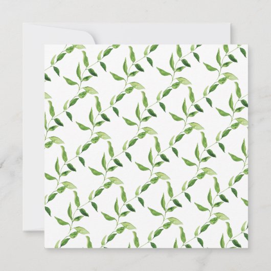 Woodland Friends Gender Neutral Baby shower Kaart (Achterkant)