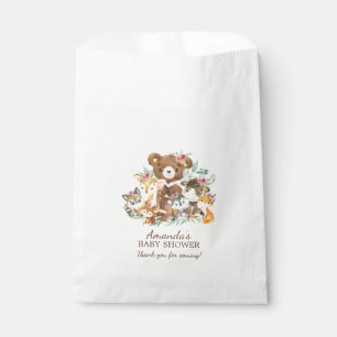 Woodland Friends Girls Baby shower Favor Bags Bedankzakje