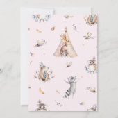 Woodland Friends Wild One Birthday Invitation (Dos)