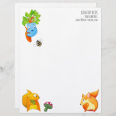 Woodland Fun Letterhead Briefhoofd (Voorkant / Achterkant)