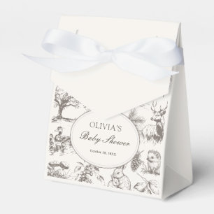 Woodland Geschetste Baby Shower Bedankdoosjes