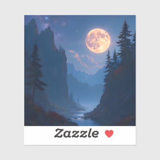 Woodland Glow - Square Vinyl Sticker (Vel)