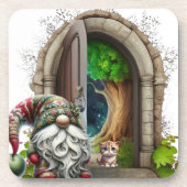 Woodland Gnome  Bier Onderzetter (Voorkant)