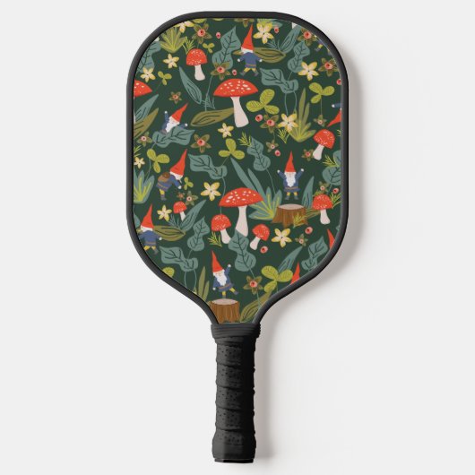 Woodland Gnome en Persoonlijke naam Pickleball Paddle (Achterkant)