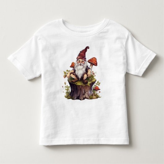 Woodland Gnome Kinder Shirts (Voorkant)