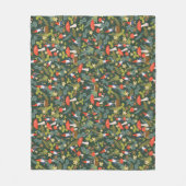 Woodland Gnomes & Mushrooms Fleece Deken (Voorkant)