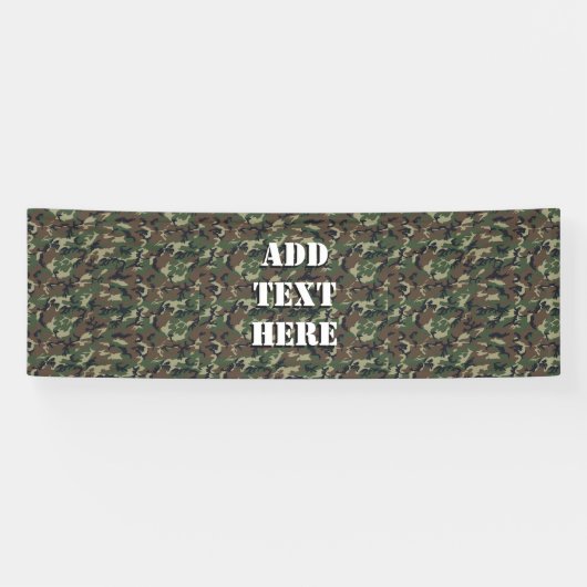 Woodland Green Camouflage Pattern Spandoek (Horizontaal)