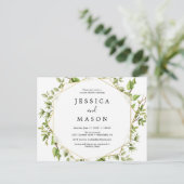 Woodland Green Couples Shower Invitation (Debout devant)