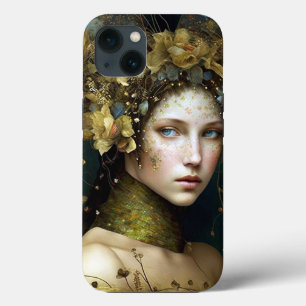 Woodland Green Fairy Fantasy Art iPhone 13 Hoesje
