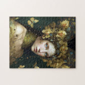 Woodland Green Fairy Fantasy Art Legpuzzel (Horizontaal)