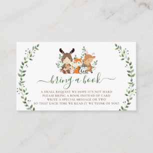 Woodland Green Forest Dieren Boeken voor Baby Informatiekaartje