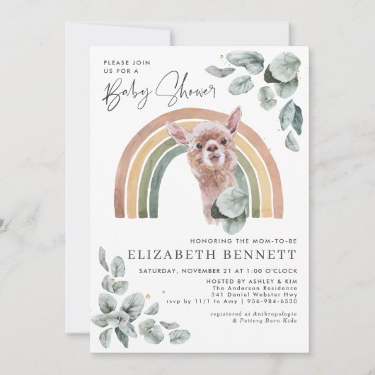 Woodland Greenery | Bosdieren en regenbogen (Voorkant)