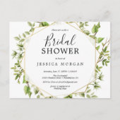 Woodland Greenery Bridal Shower Briefkaart (Voorkant)
