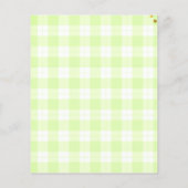 Woodland Greenery Eucalyptus Baby shower Bingo Flyer (Achterkant)