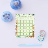 Woodland Greenery Eucalyptus Baby shower Bingo Flyer (Enkel)