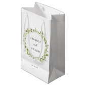Woodland Greenery Hotel Mariage Sac cadeau (Devant Angle)