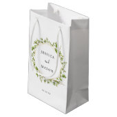 Woodland Greenery Hotel Mariage Sac cadeau (Dos Angle)