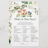 Woodland Greenery Wat is er in je Purse Game (Voorkant / Achterkant)