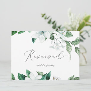 Woodland Greenery Wedding Reserved Sign