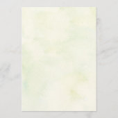 Woodland Greens Wedding Welkom Route Programma (Achterkant)