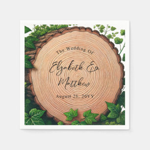 Woodland Harmony: Woodslice & Greenery Wedding Servet