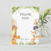 Woodland - Hartelijk dank Bedankkaart (Staand voorkant)