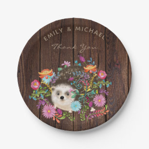 Woodland Hedegel Borden Rustic Waterverf Papieren Bordje