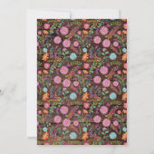 Woodland Hedgehog Baby Shower Invitations Rustique (Dos)