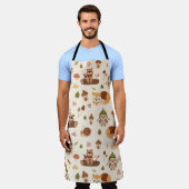 Woodland Herfst Animals Light Autumn Fox Deer Owl  Schort (Gedragen)