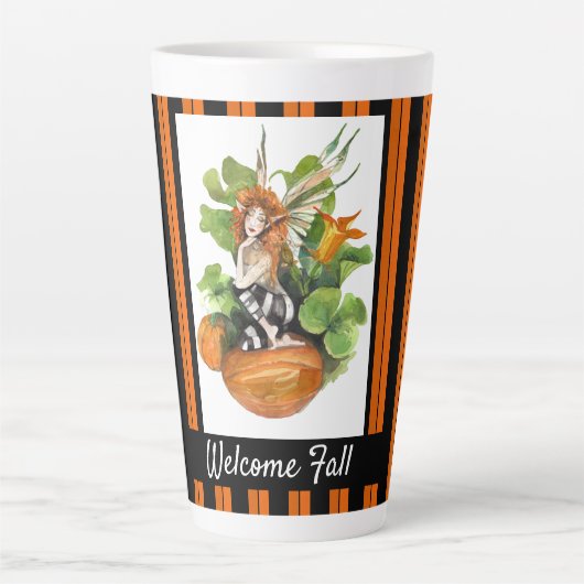 Woodland Herfst Harvest Elf Latte Mok (Voorkant)