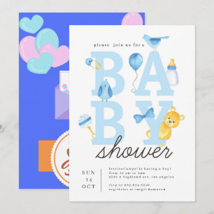 Woodland Het is een baby shower van een vriendinne Kaart