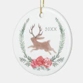 Woodland Jackalope Kerstmis Keepomwille Keramisch Ornament (Links)