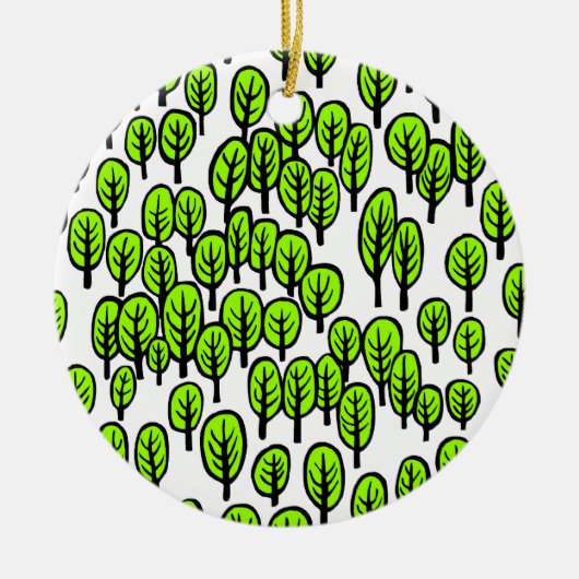 Woodland Keramisch Ornament (Voorkant)