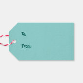 Woodland kerst cadeaulabel (Achterkant Horizontaal)