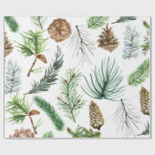 Woodland kerst cadeaupapier (Vlak)