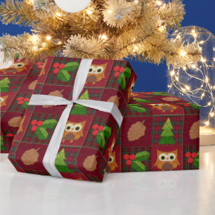 Woodland-kerstinpakpapier Cadeaupapier