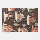  Woodland kerstpatroon (12) Theedoek (Horizontaal)