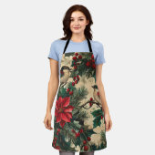 Woodland kerstpatroon (13) Schort (Gedragen)