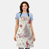 Woodland kerstpatroon (17) Schort (Gedragen)