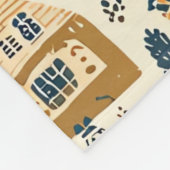 Woodland Kerstpatroon (20) Fleece Deken (Hoek)